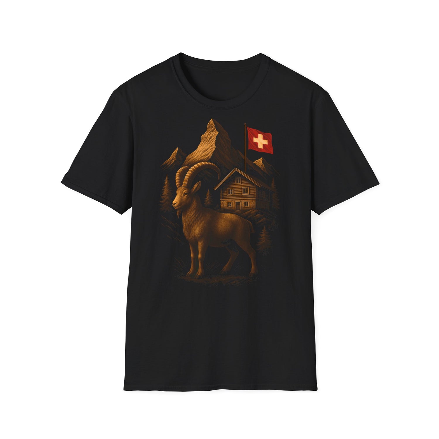 Berg T-Shirt - Steinbock am Matterhorn