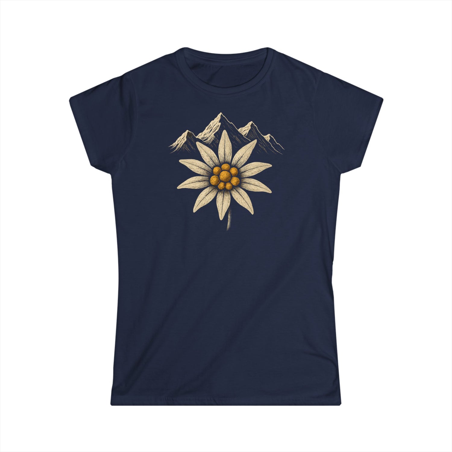 Berg T-Shirt - Edelweiss Blume (Damen)