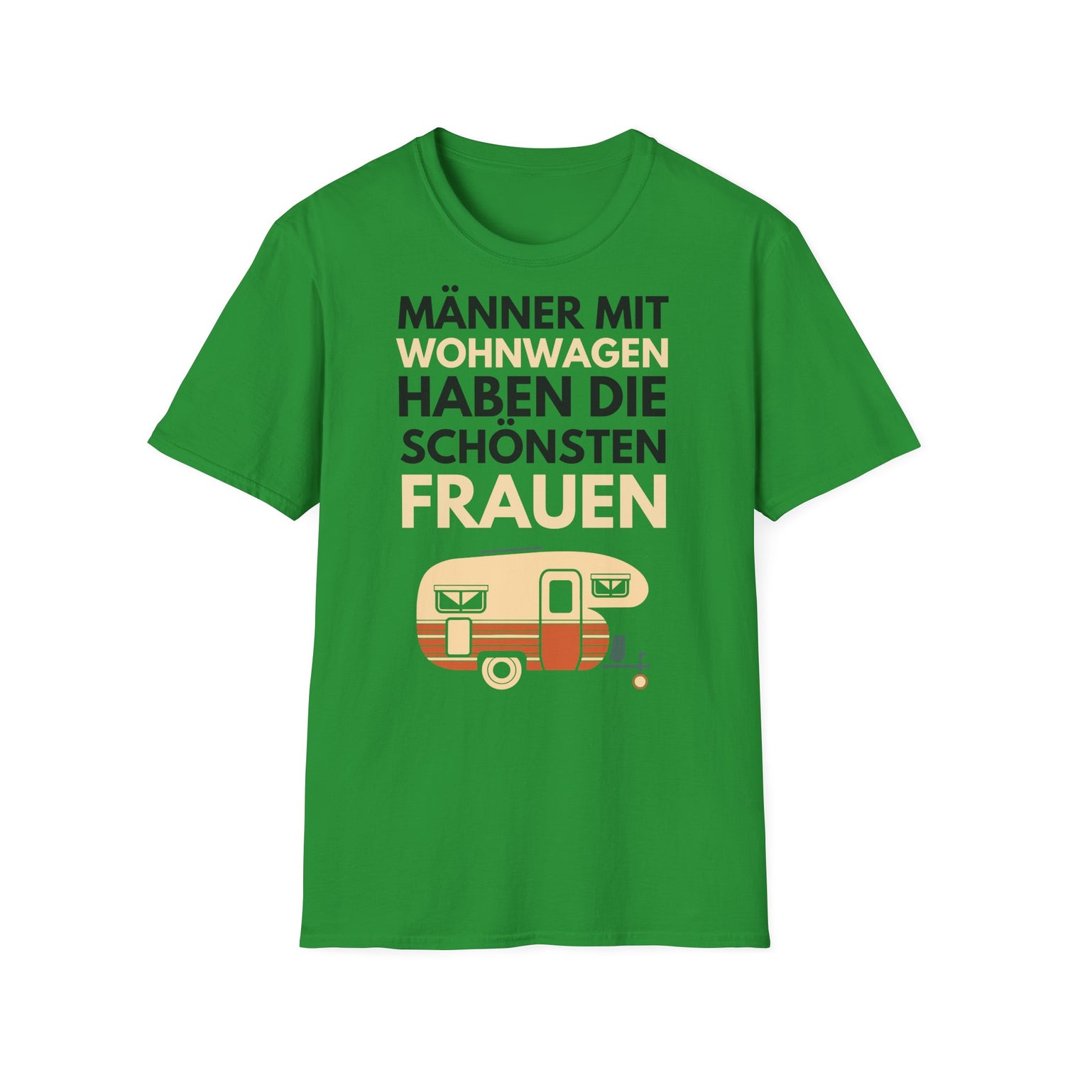 Camping T-Shirt - Männer mit Wohnwagen