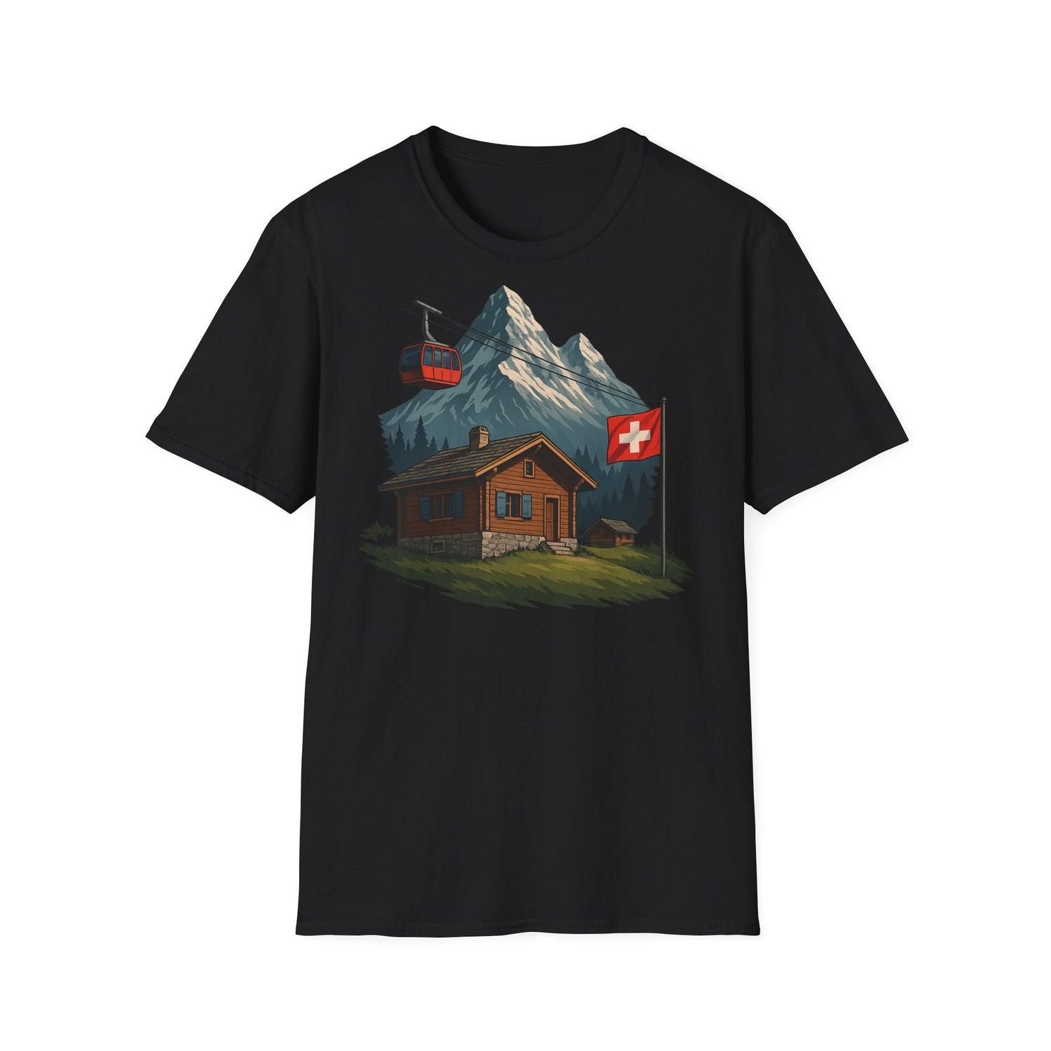 Berg T-Shirt - Seilbahn