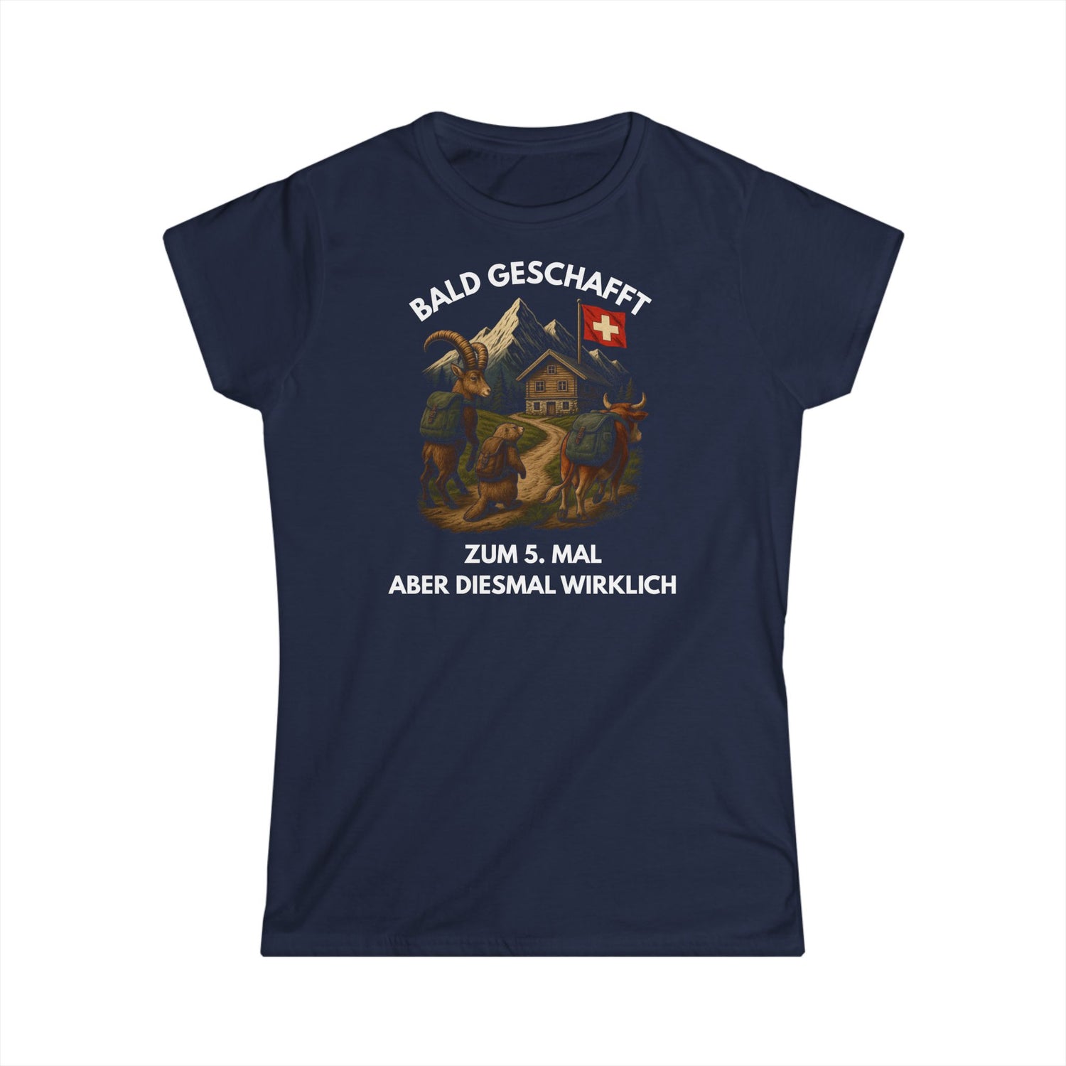 Berg T-Shirt - Bald geschafft, zum 5. mal aber diesmal wirklich (Damen)