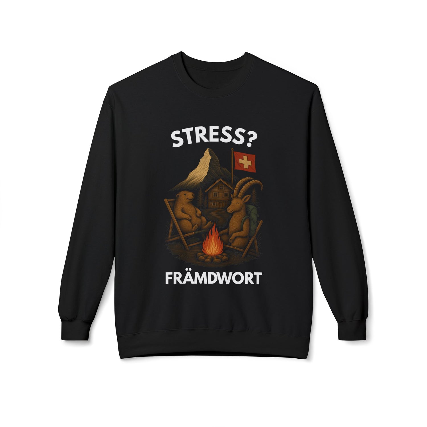 Berg Sweatshirt - STRESS? FRÄMDWORT
