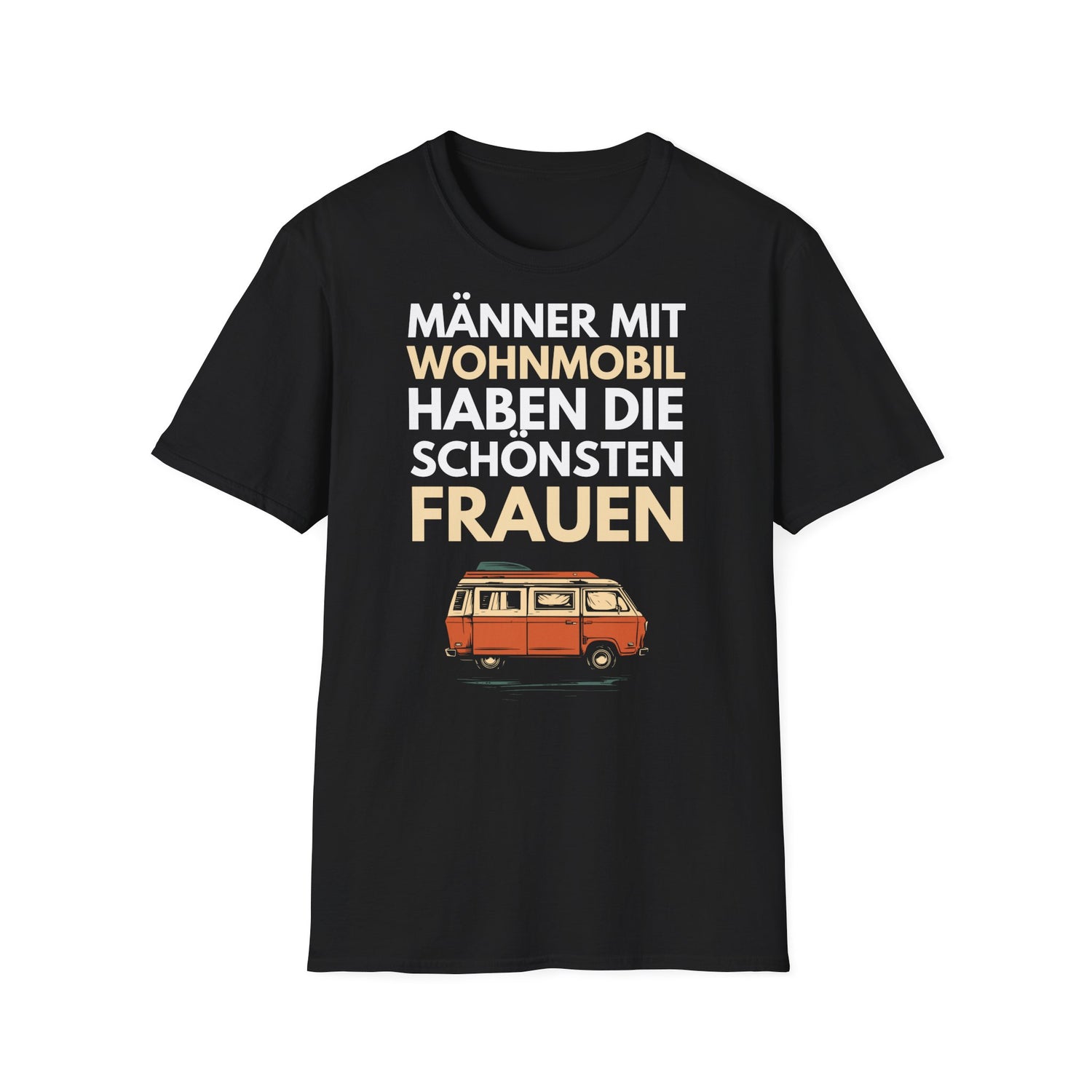 Camping T-Shirt - Männer mit Wohnmobil