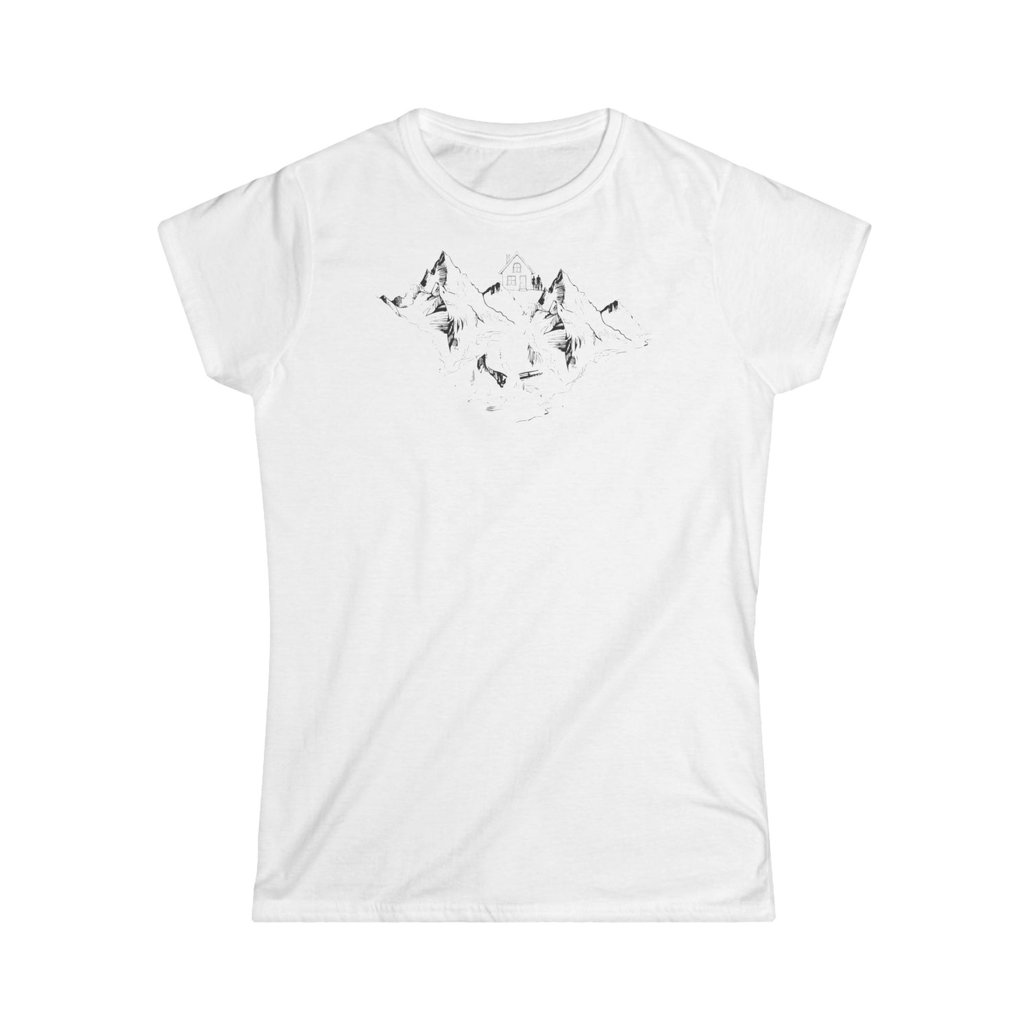 Berg T-Shirt - Hütte (Damen)