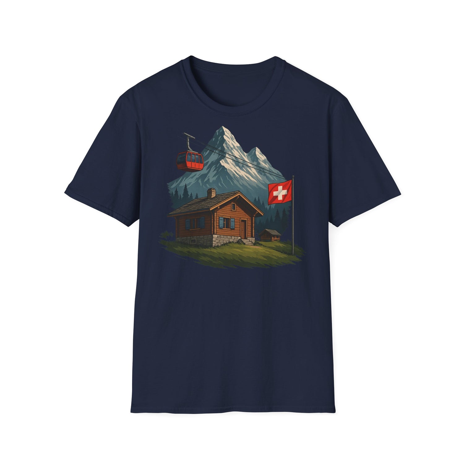 Berg T-Shirt - Seilbahn