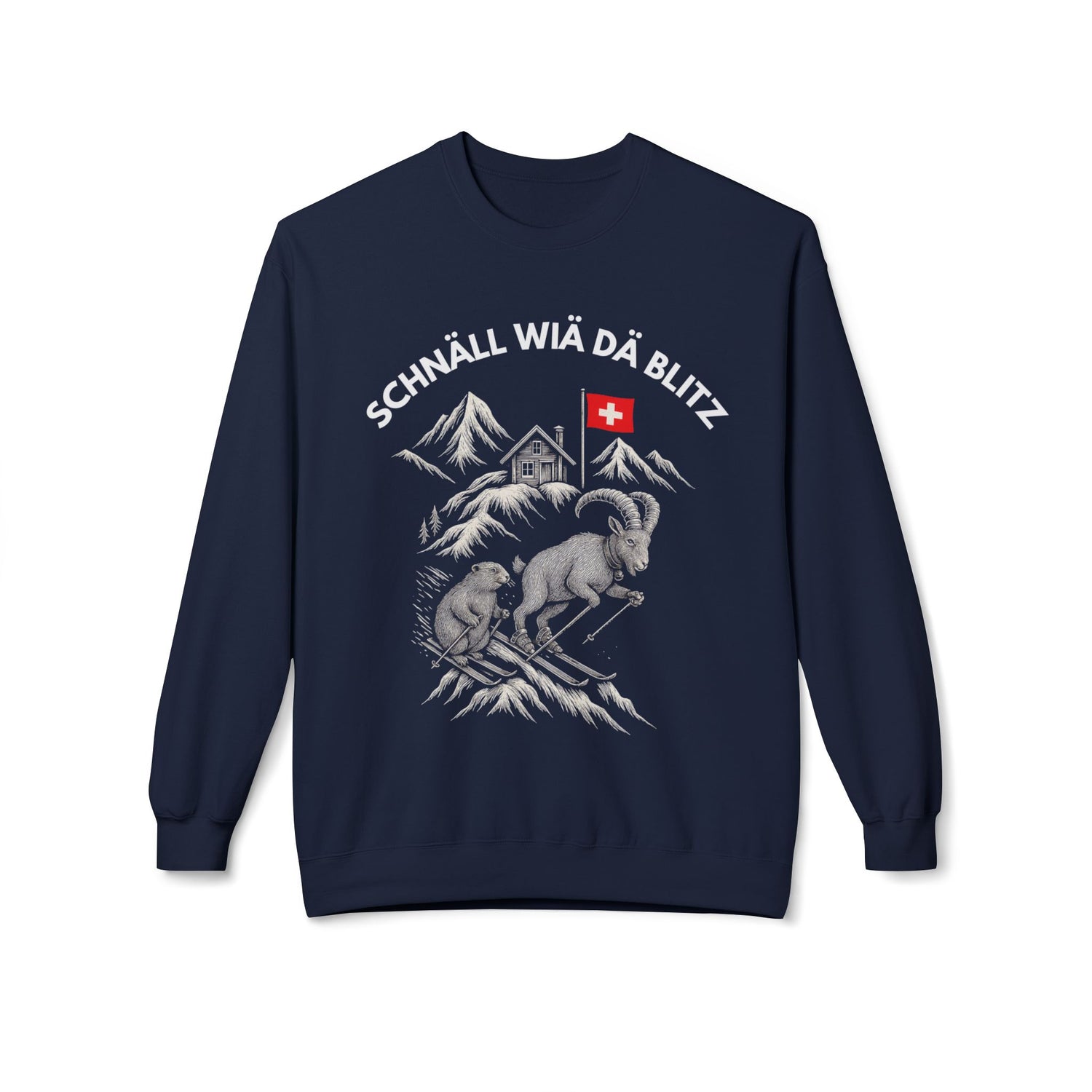 Berg Sweatshirt - SCHNÄLL WIÄ DÄ BLITZ