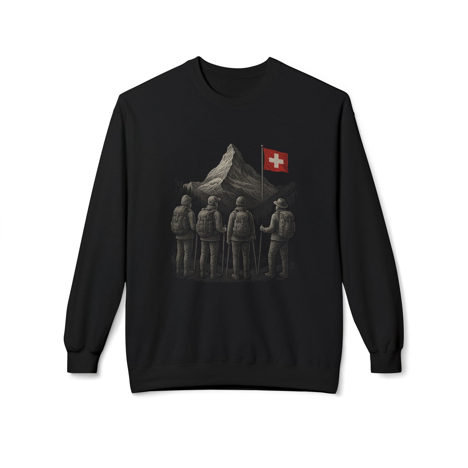 Berg Sweatshirt - Freunde am Matterhorn