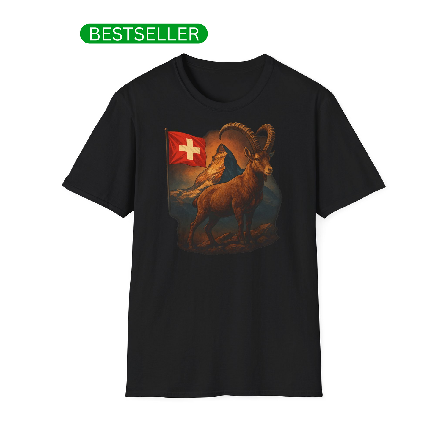 Berg T-Shirt - Steinbock Schweiz