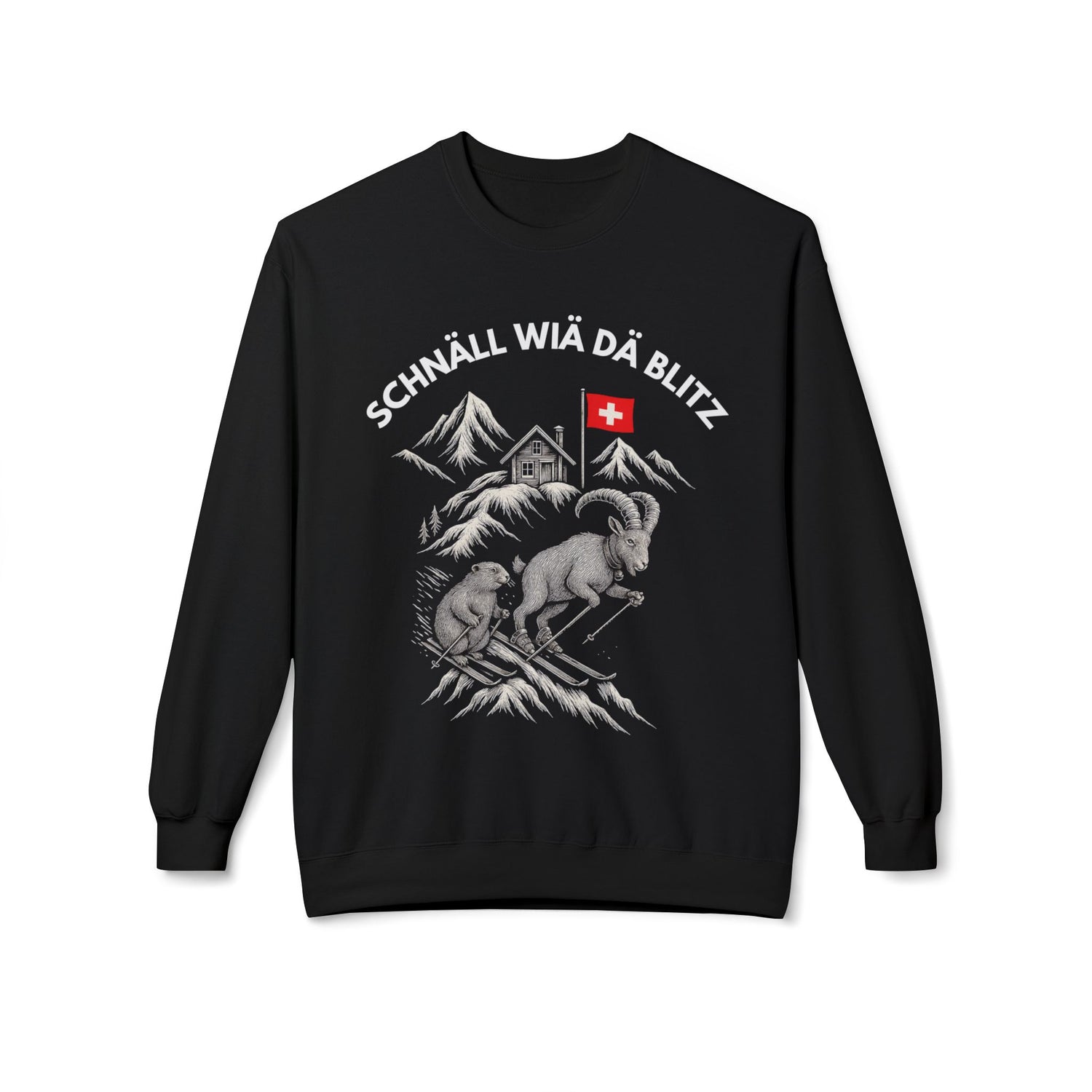 Berg Sweatshirt - SCHNÄLL WIÄ DÄ BLITZ