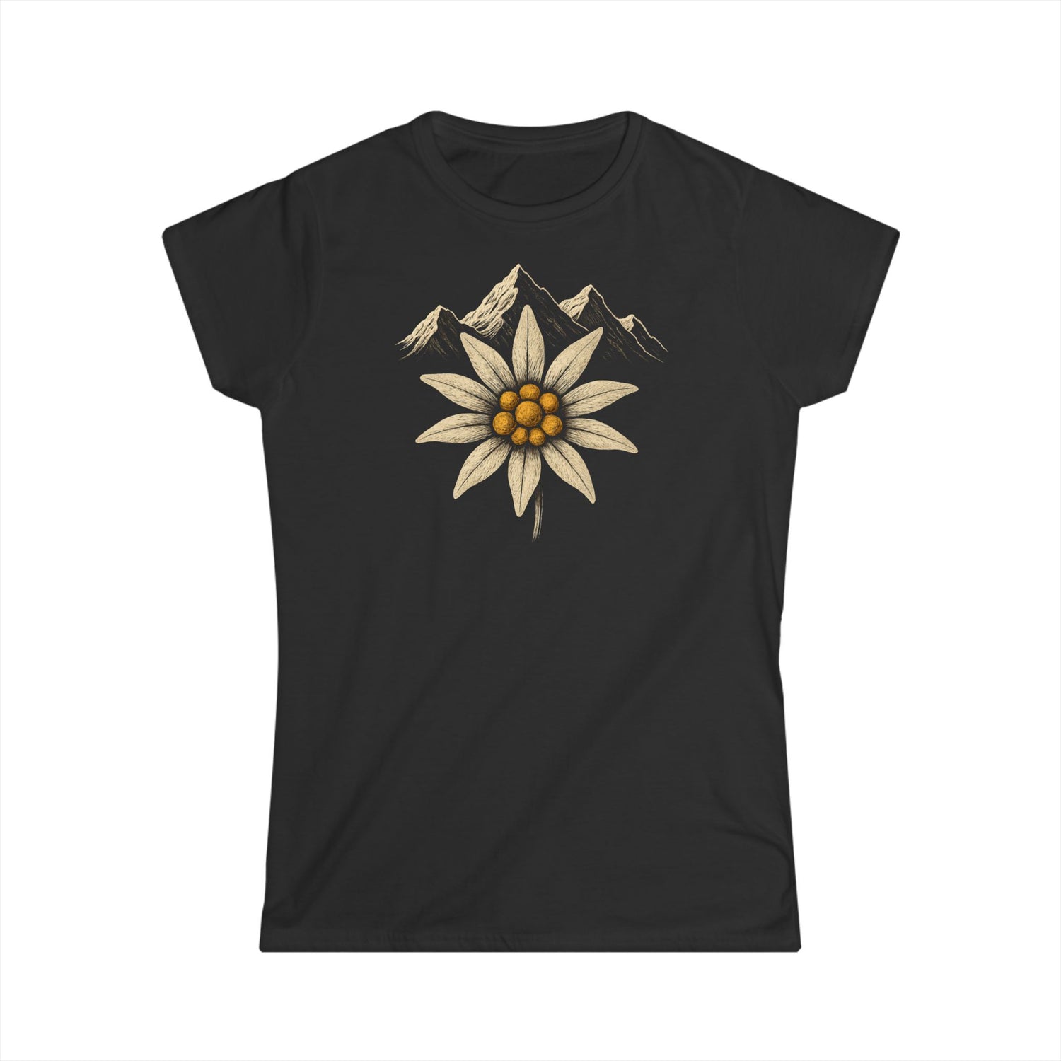 Berg T-Shirt - Edelweiss Blume (Damen)