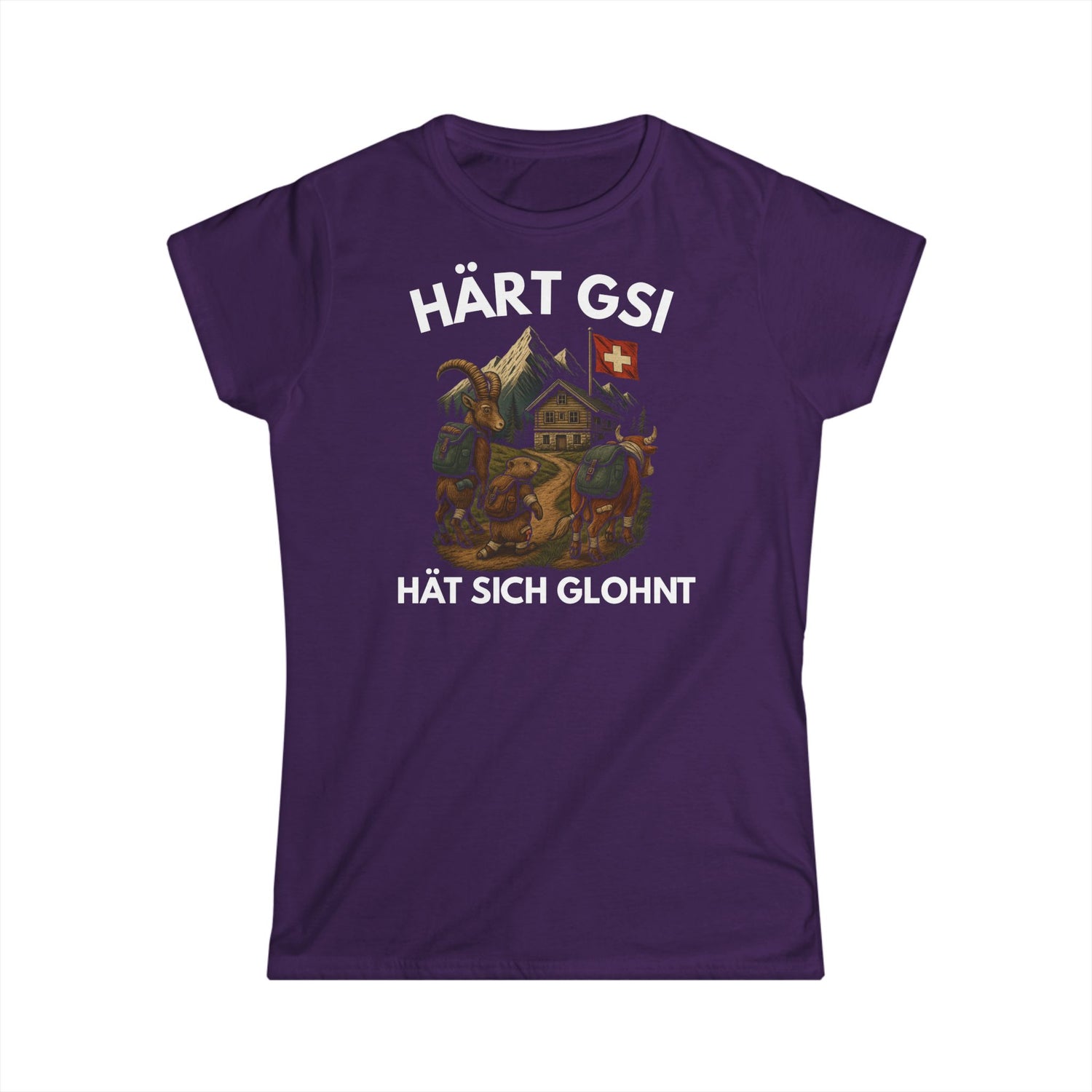 Berg T-Shirt - Härt gsi, hät sich glohnt (Damen)
