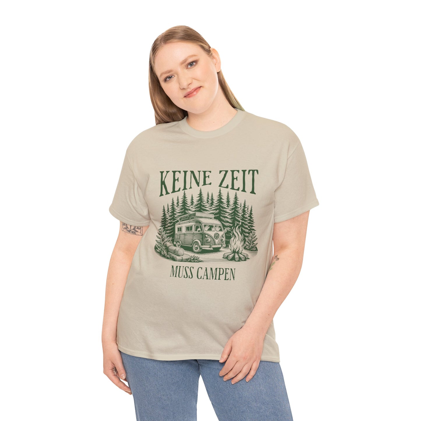 CAMPER T-SHIRT - Keine Zeit, muss Campen