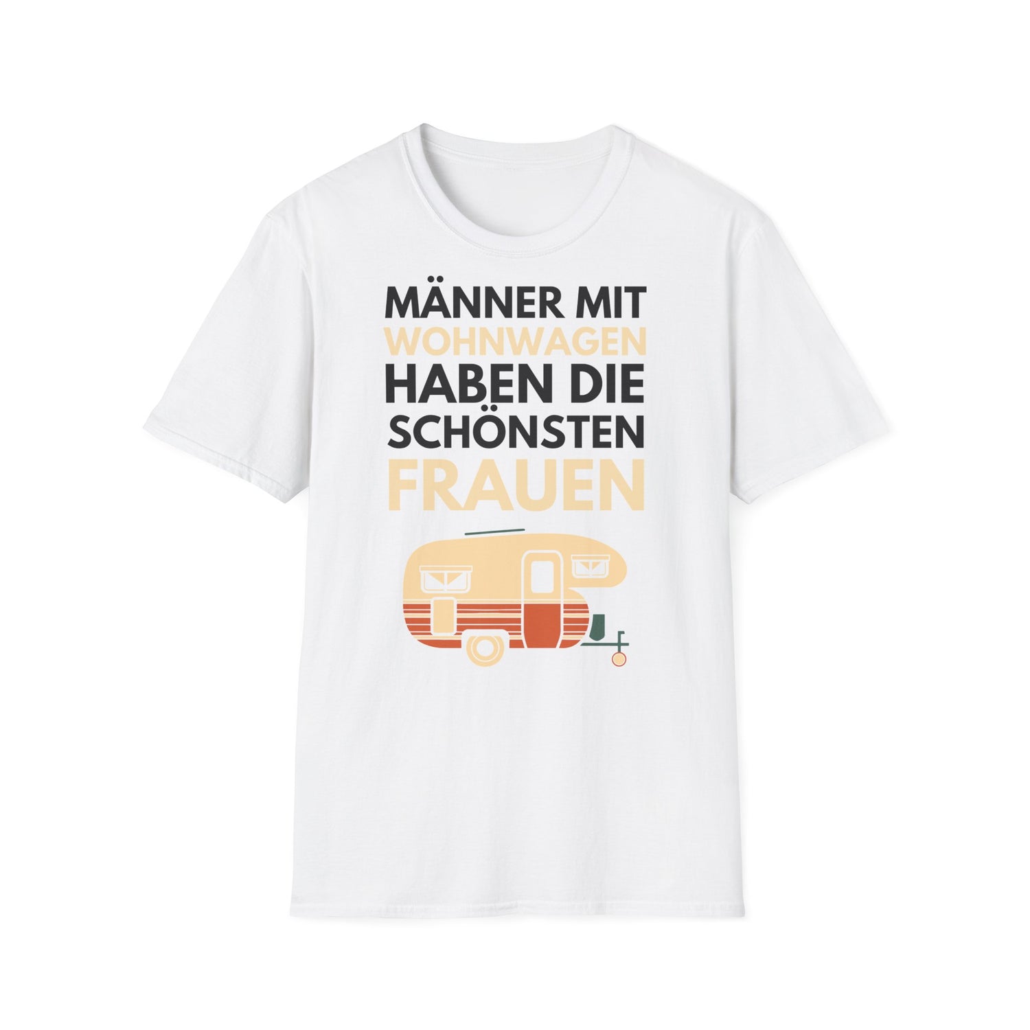 Camping T-Shirt - Männer mit Wohnwagen