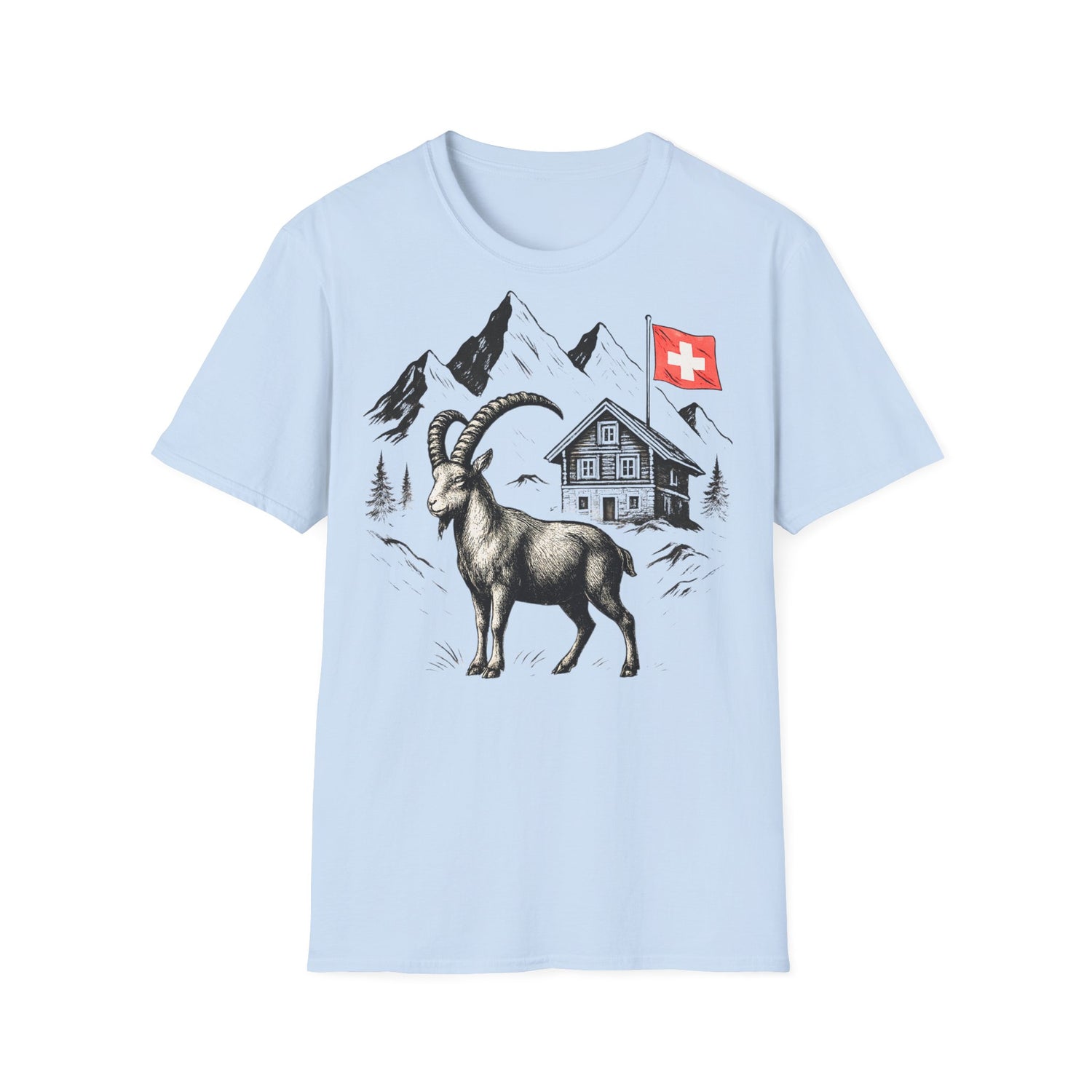 Berg T-Shirt - Steinbock Schweiz 2