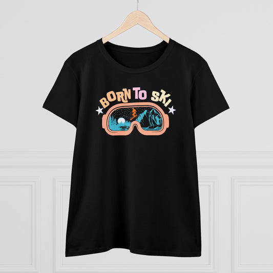 SKI T-Shirt - BORN TO SKI (Damen)