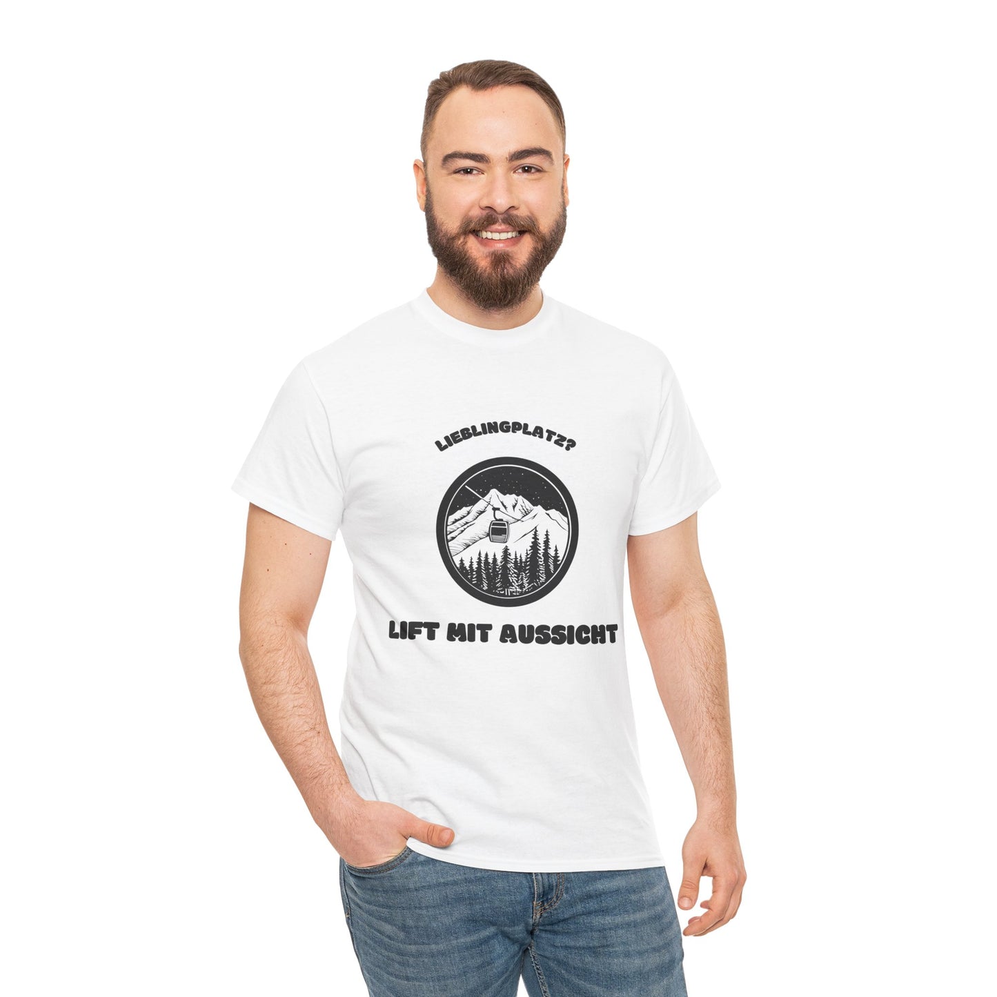 SKI T-Shirt - Lieblingsplatz, Lift mit Aussicht