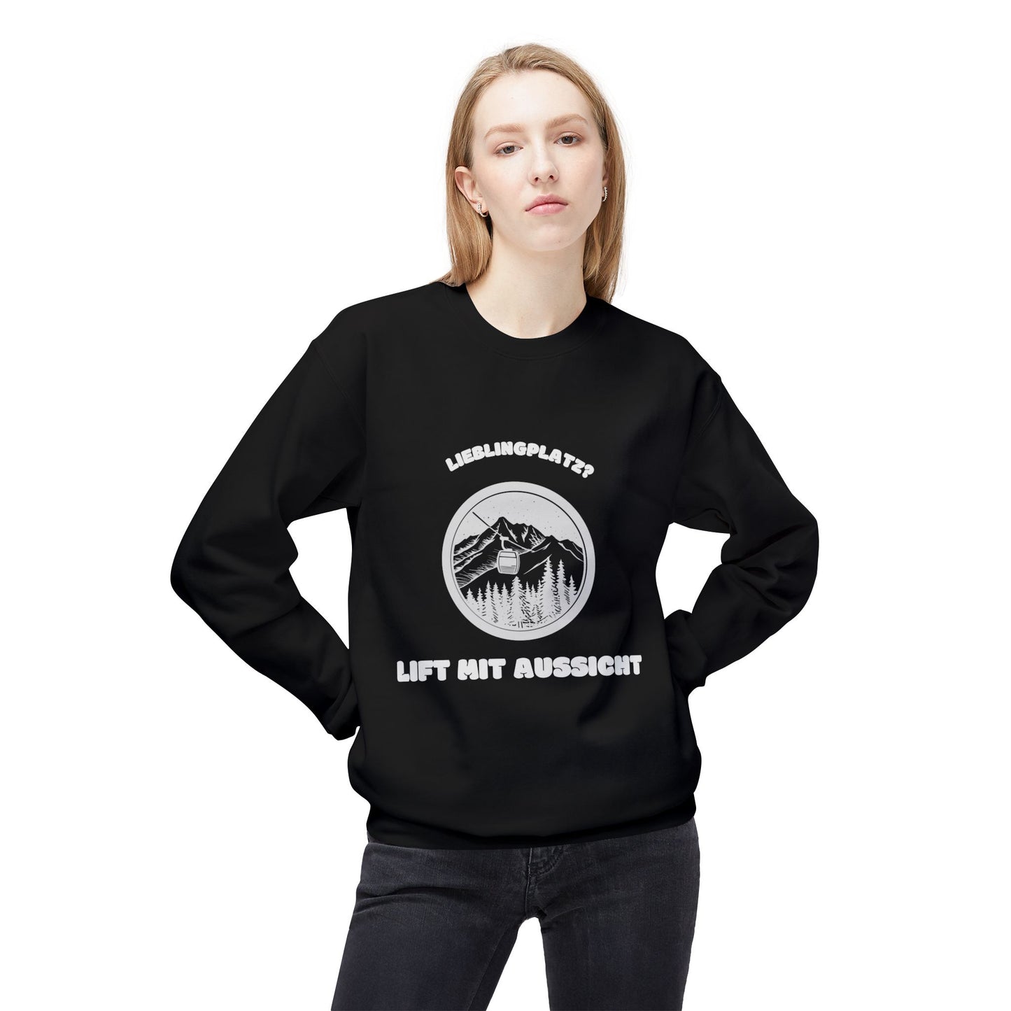 SKI SWEATSHIRT - Lieblingsplatz? Lift mit Aussicht