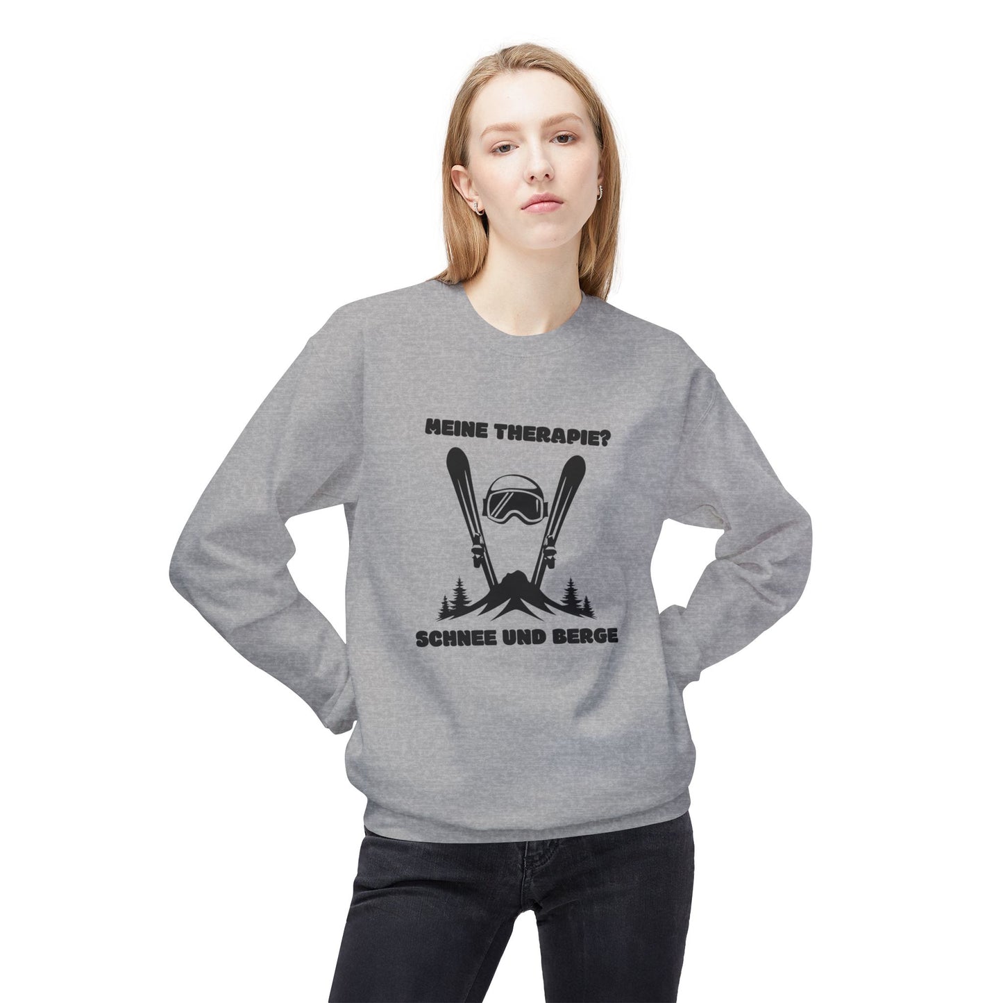 SKI SWEATSHIRT - Meine Therapie? Schnee und Berge