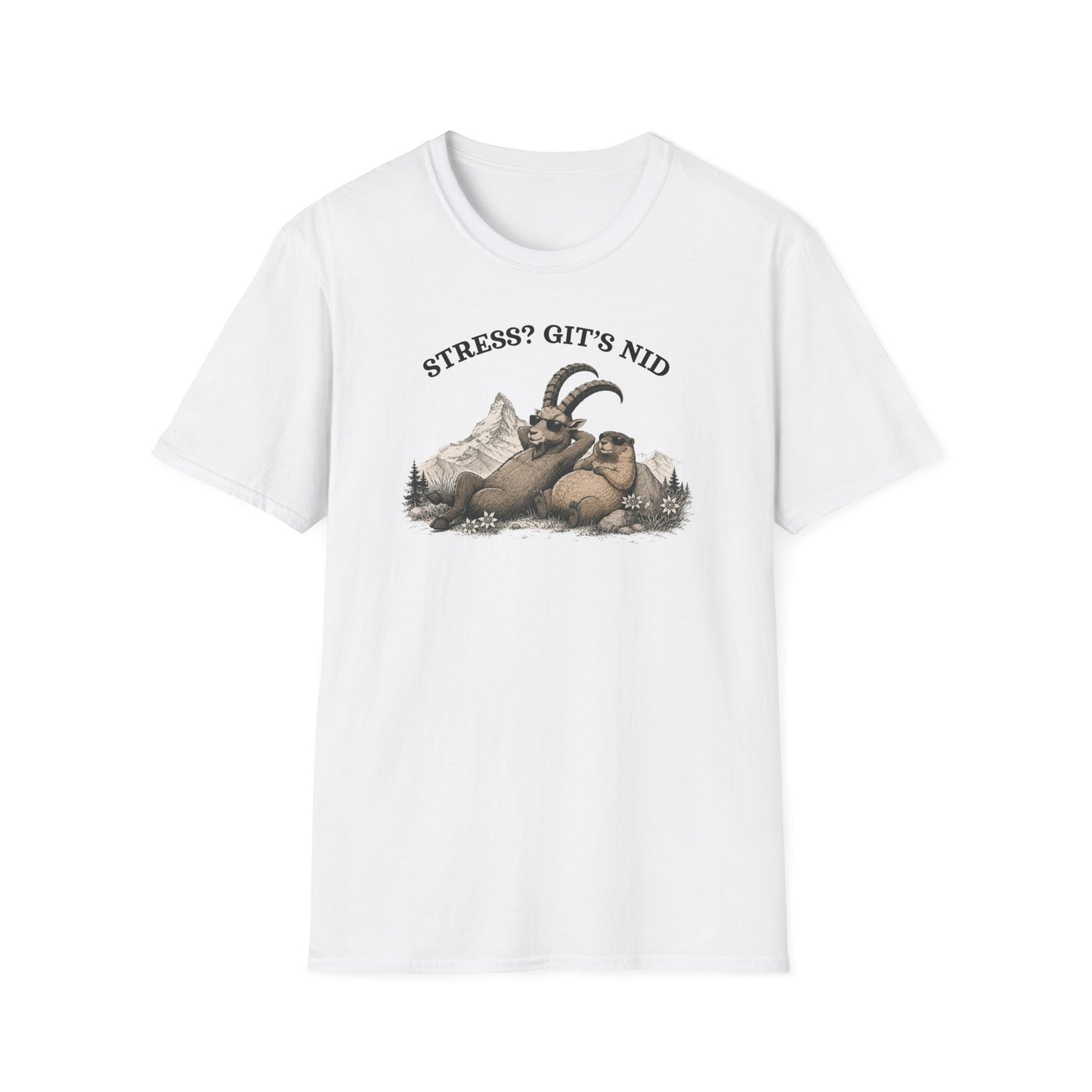 Berg T-Shirt - Stress? Git's Nid
