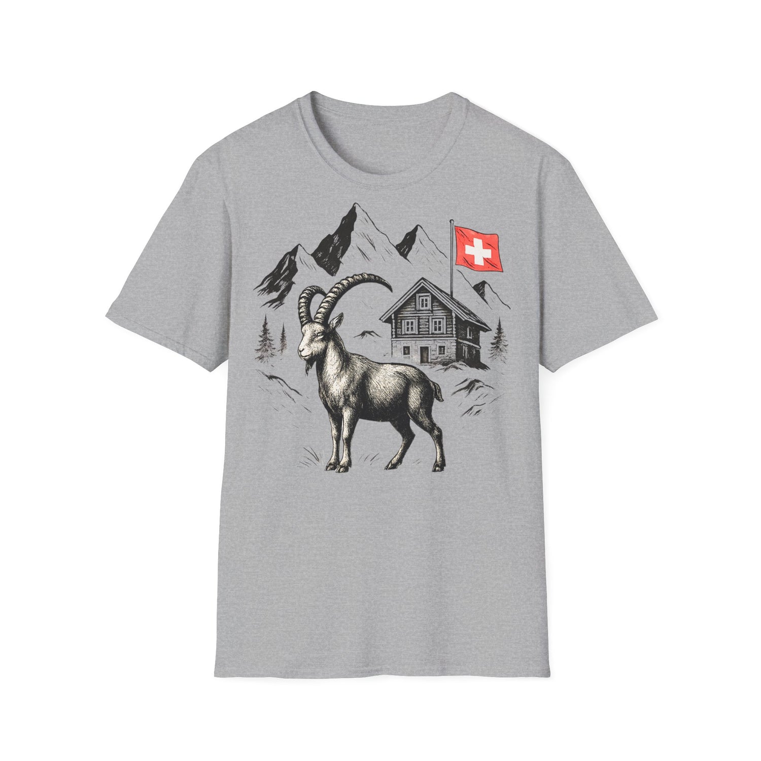 Berg T-Shirt - Steinbock Schweiz 2