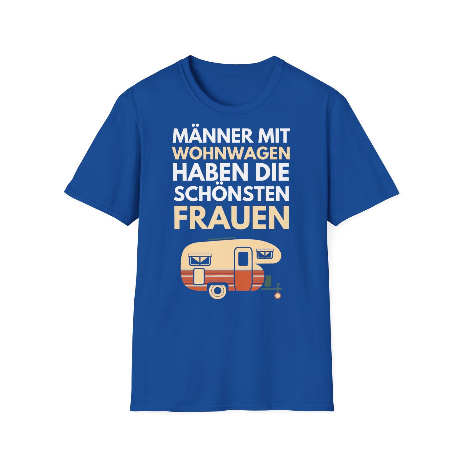 Camping T-Shirt - Männer mit Wohnwagen