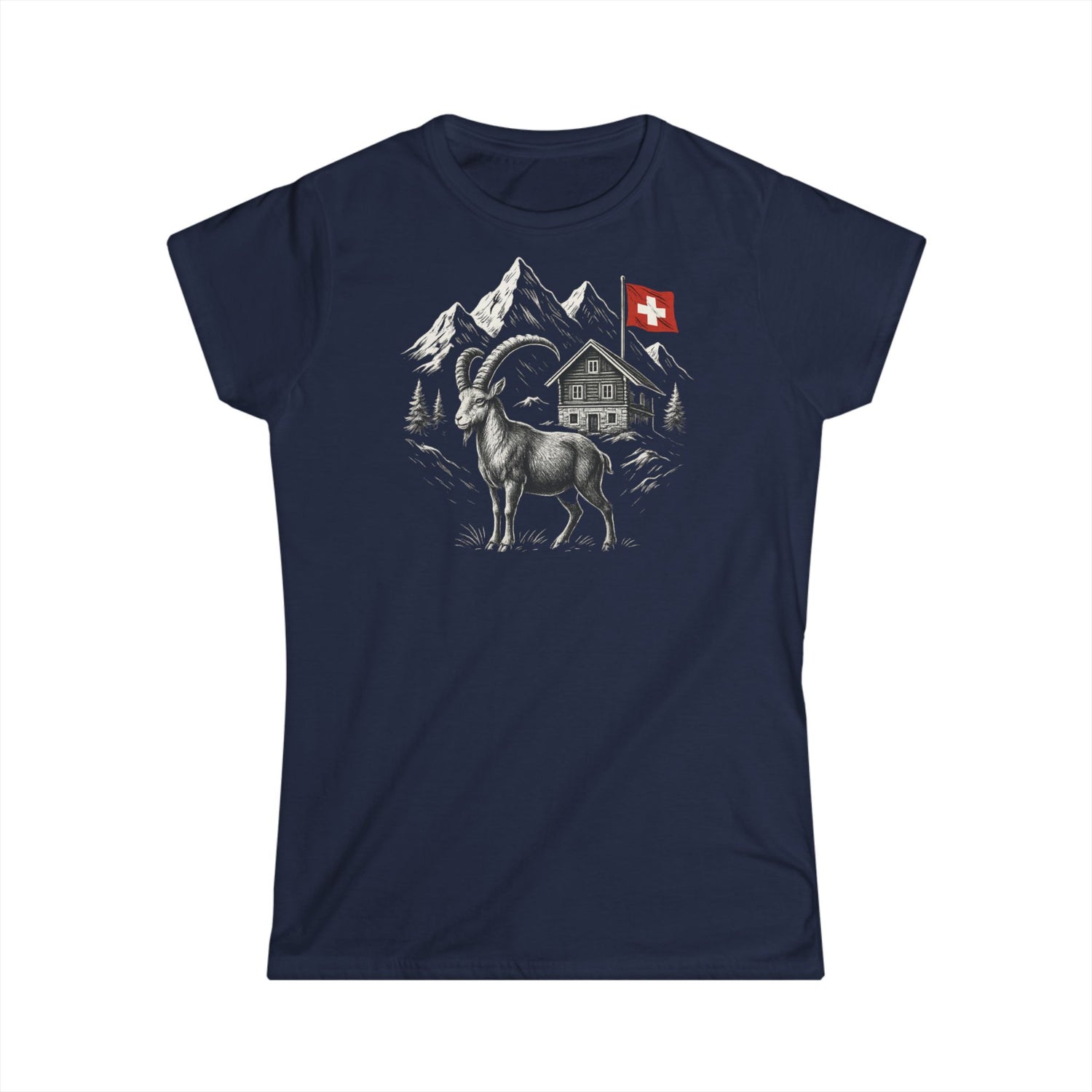 Berg T-Shirt - Steinbock Schweiz 2 (Damen)
