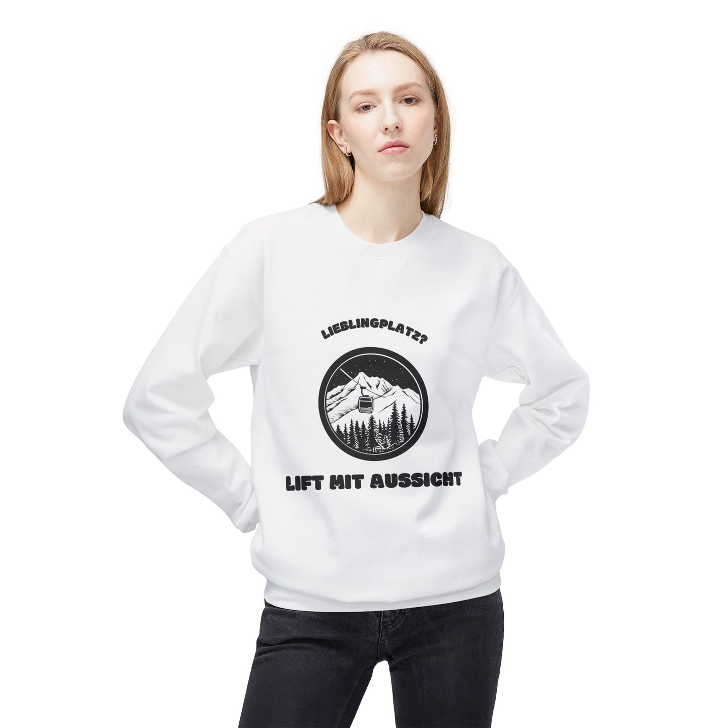 SKI SWEATSHIRT - Lieblingsplatz? Lift mit Aussicht