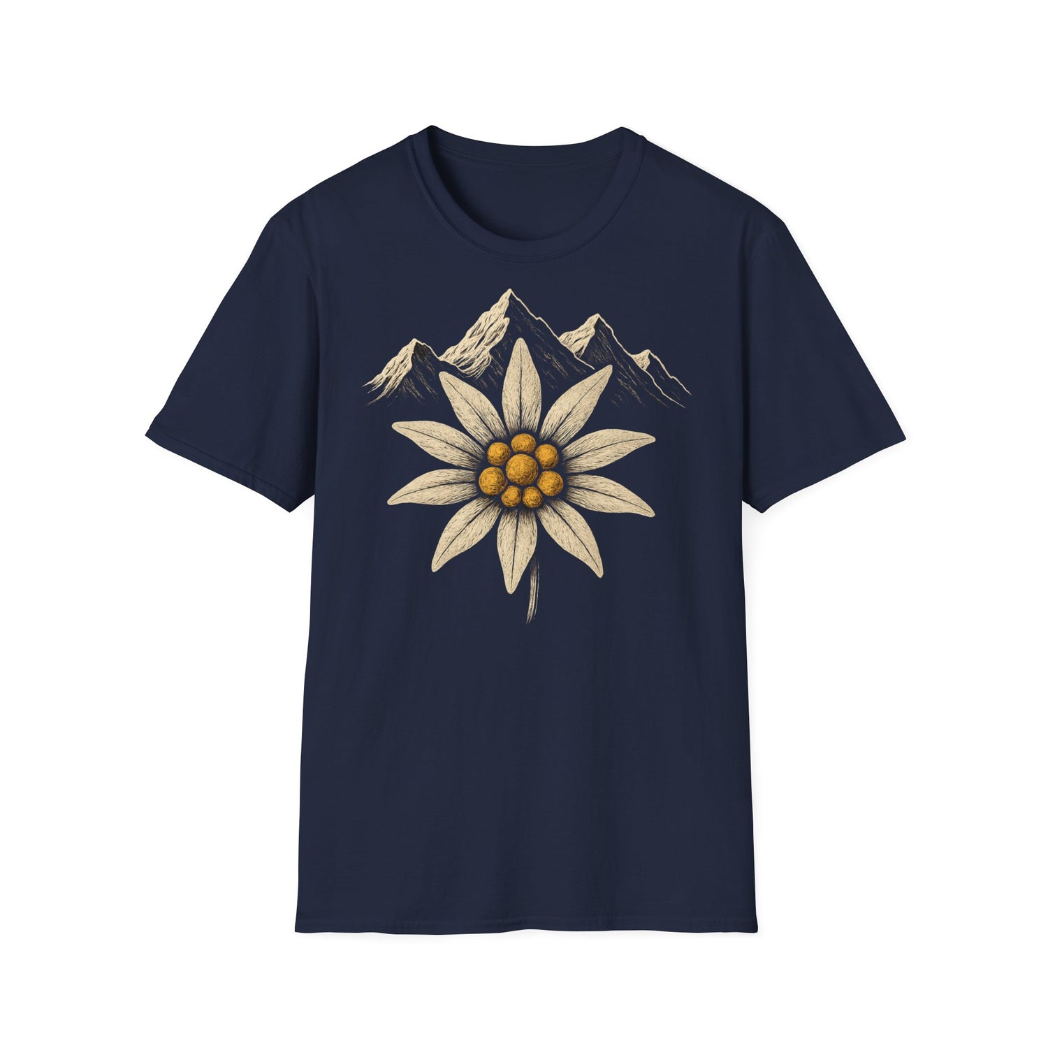 Berg T-Shirt - Edelweiss Blume