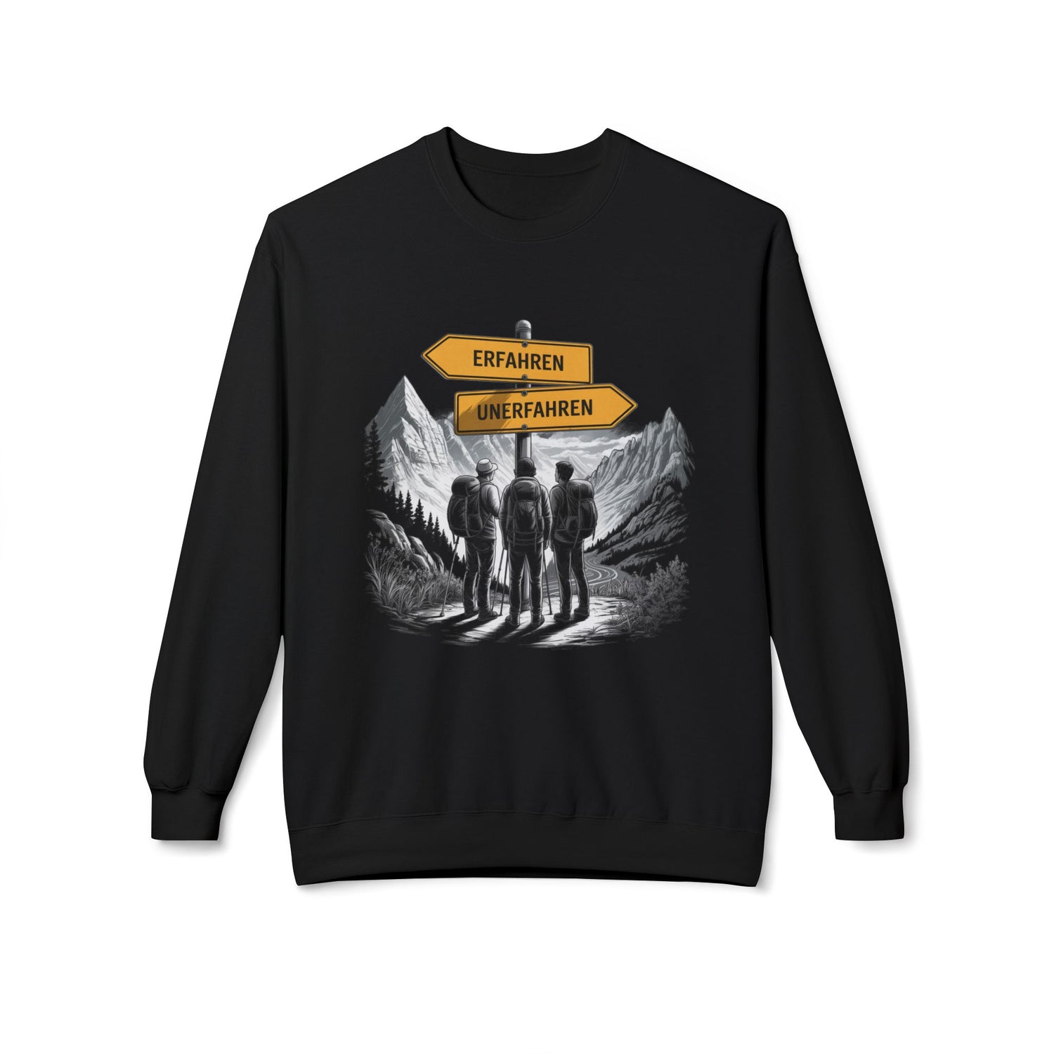 Berg Sweatshirt - Erfahren, Unerfahren