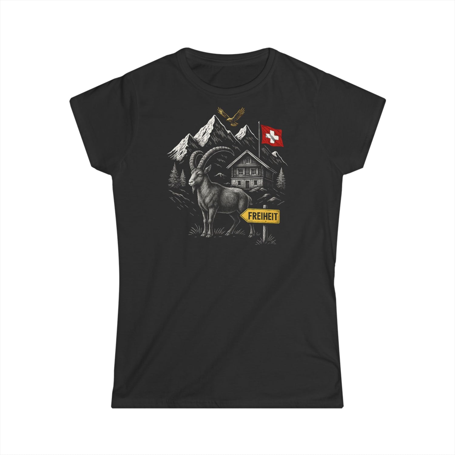 Berg T-Shirt - Schweizer Freiheit (Damen)