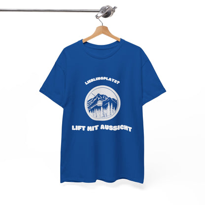 SKI T-Shirt - Lieblingsplatz, Lift mit Aussicht