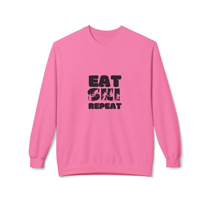 SKI SWEATSHIRT - EAT, SKI, REPEAT