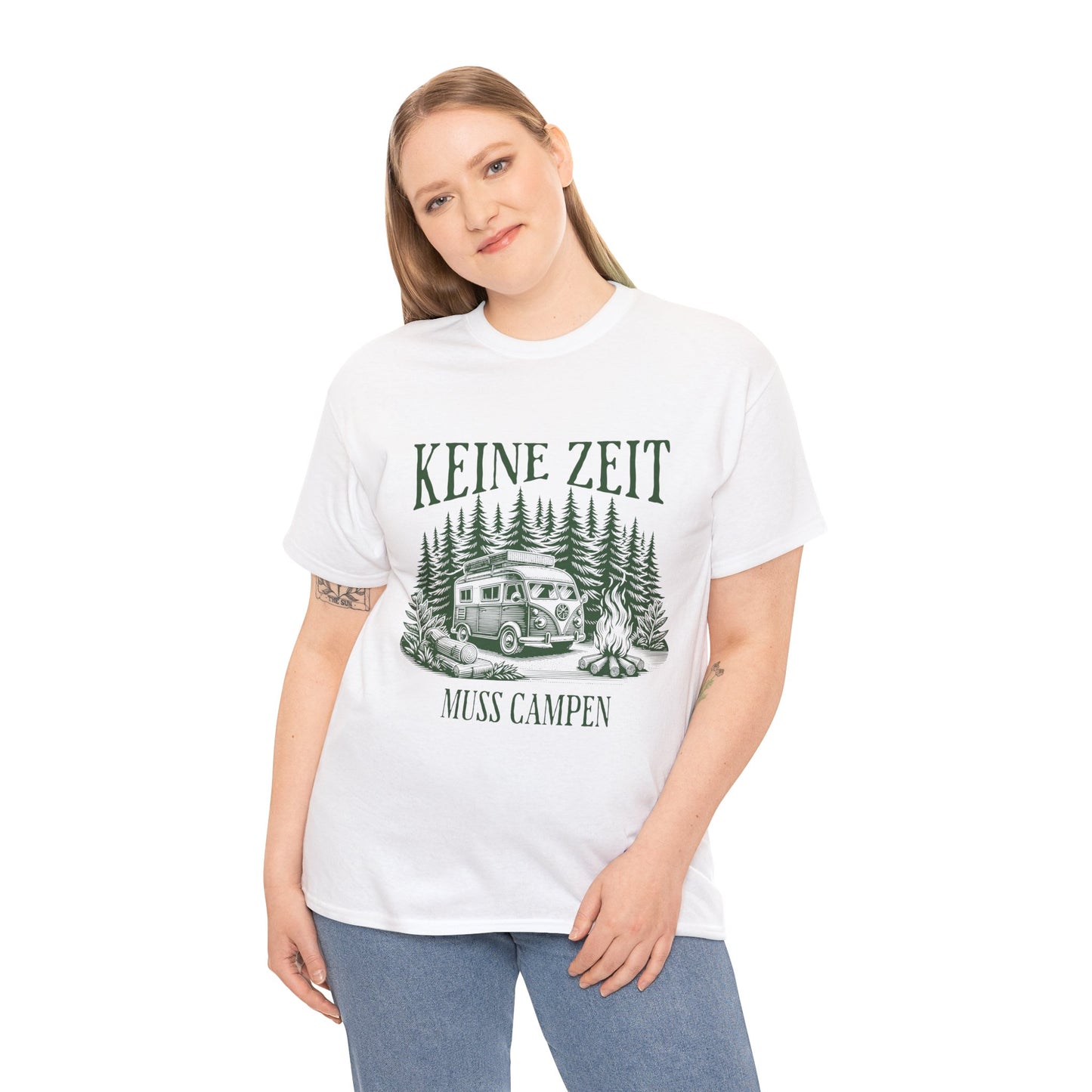 CAMPER T-SHIRT - Keine Zeit, muss Campen