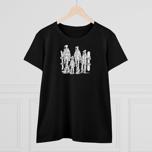 Snowboarding T-Shirt - Familie (Damen)