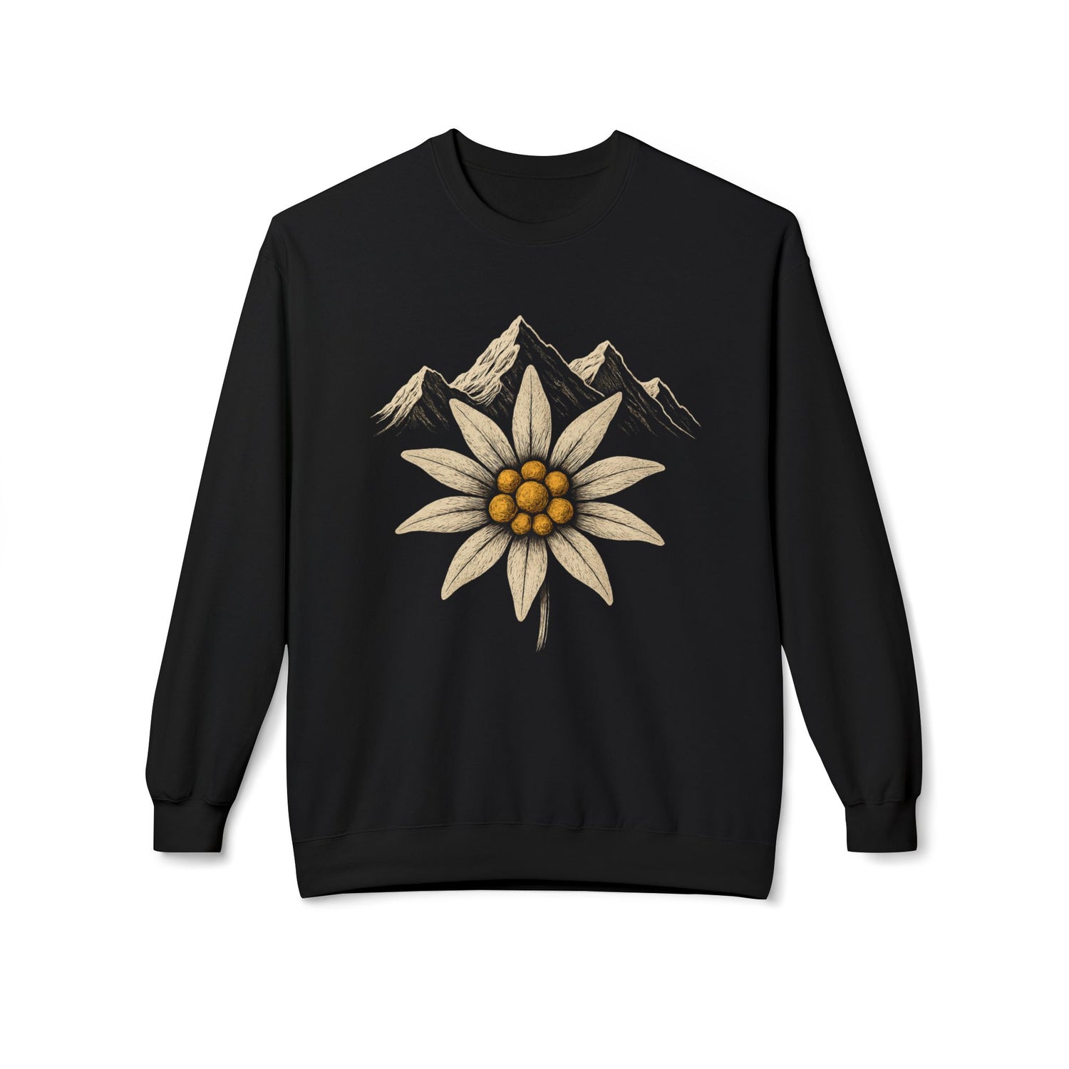 Berg Sweatshirt - Edelweiss Blume