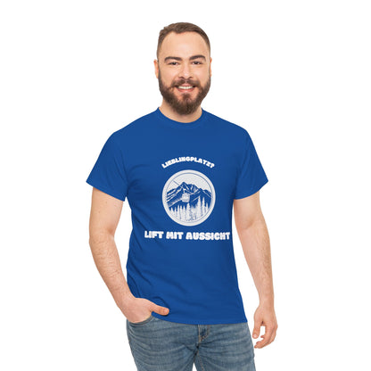 SKI T-Shirt - Lieblingsplatz, Lift mit Aussicht