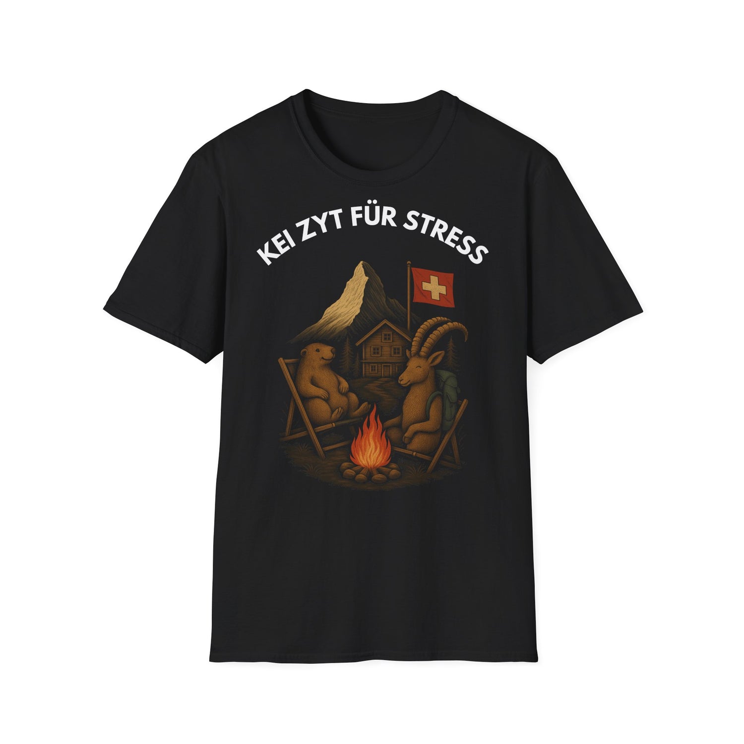 Berg T-Shirt - KEI ZYT FÜR STRESS (MATTERHORN)