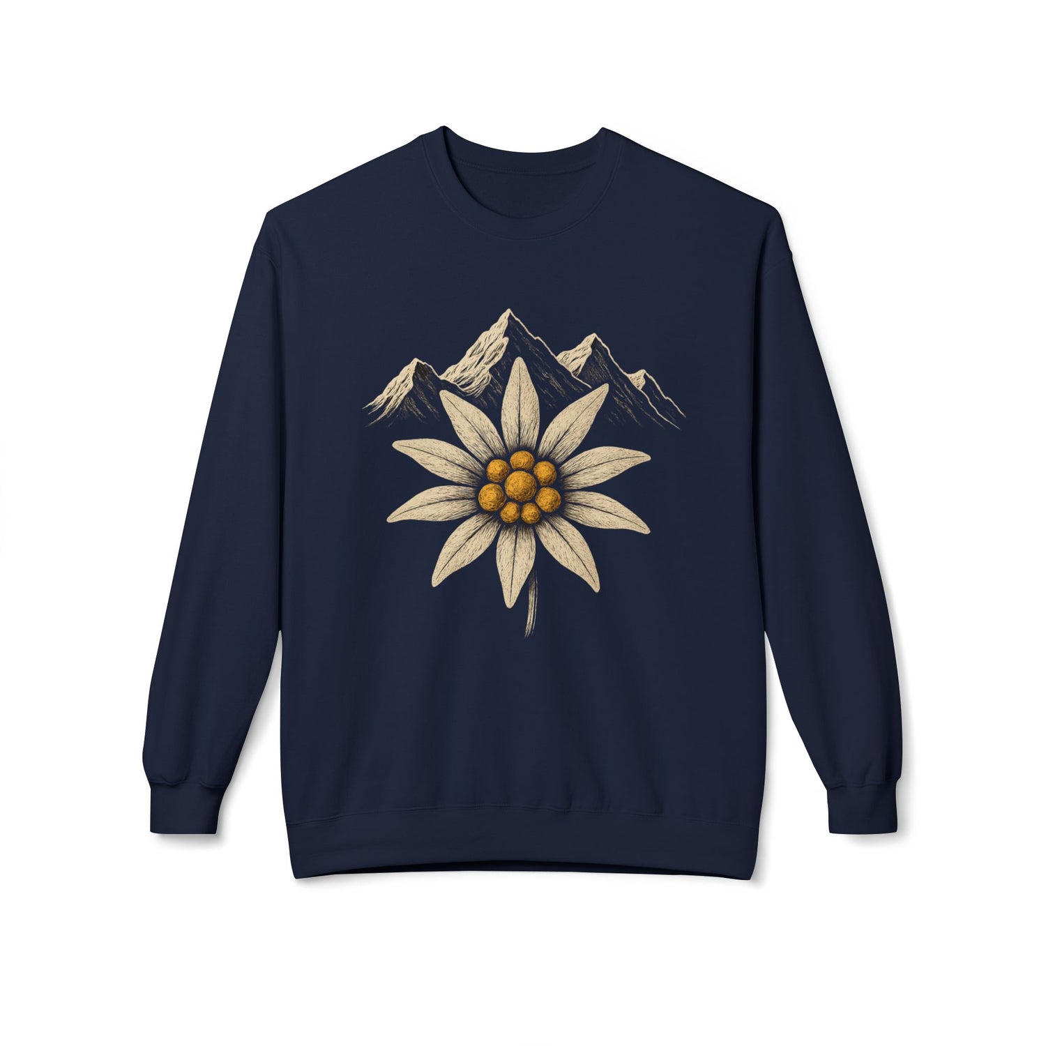 Berg Sweatshirt - Edelweiss Blume