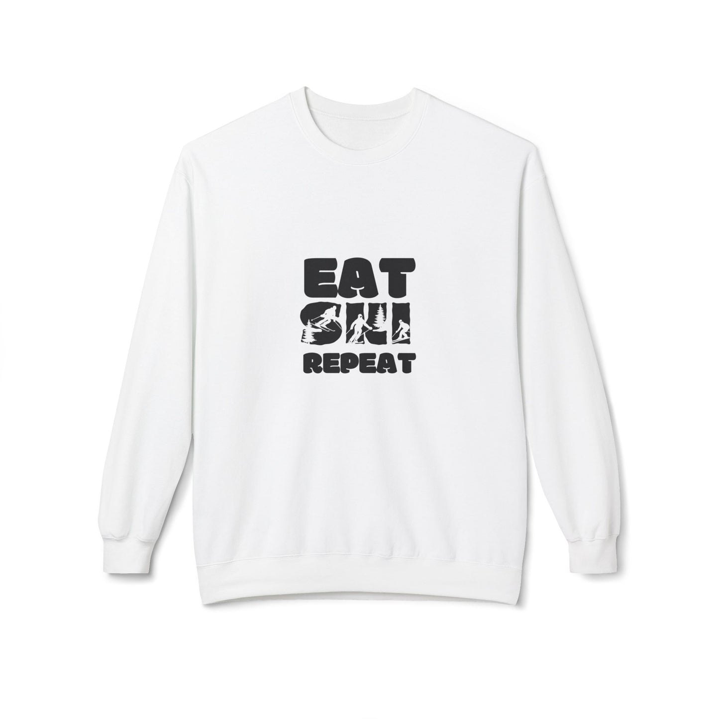 SKI SWEATSHIRT - EAT, SKI, REPEAT