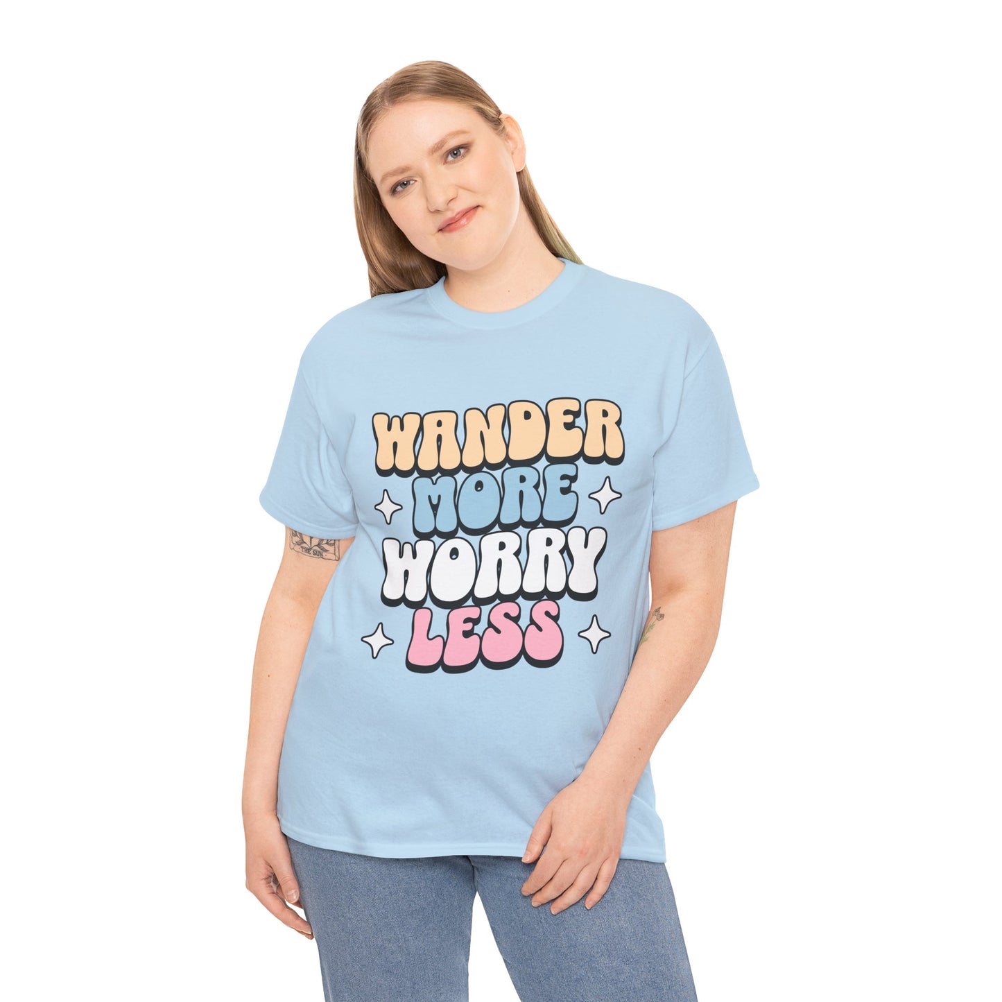 HIKING T-SHIRT - Wander more, worry less