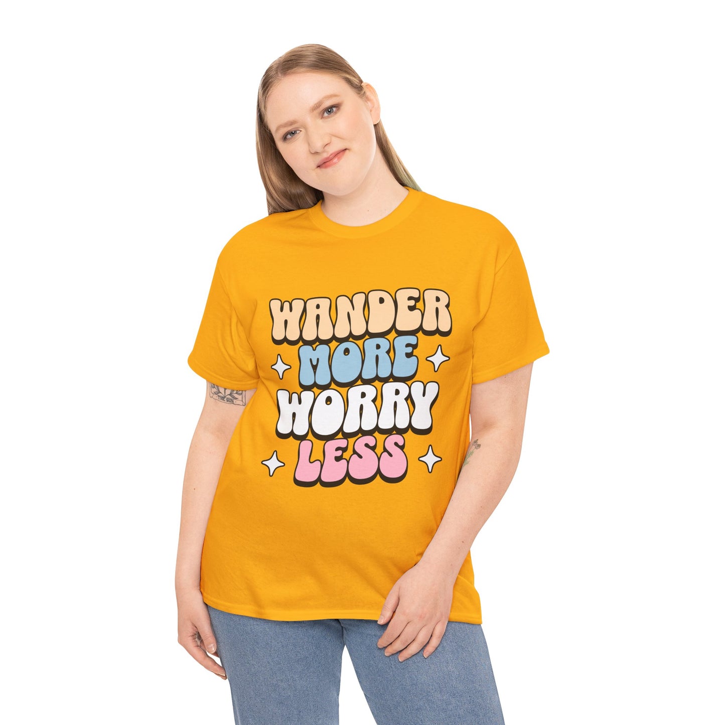 HIKING T-SHIRT - Wander more, worry less