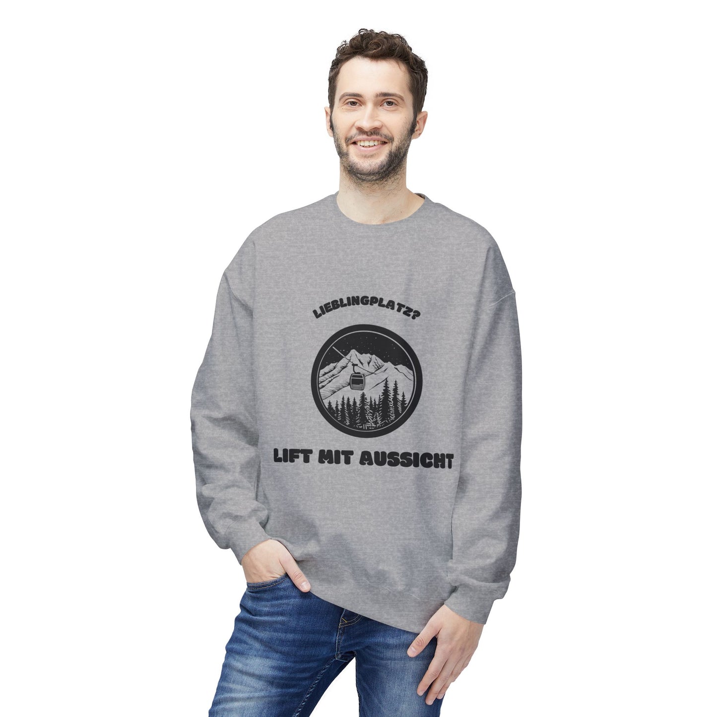 SKI SWEATSHIRT - Lieblingsplatz? Lift mit Aussicht