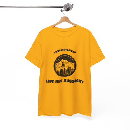 SKI T-Shirt - Lieblingsplatz, Lift mit Aussicht