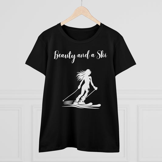 SKI T-Shirt - Beauty and a Ski (Damen)