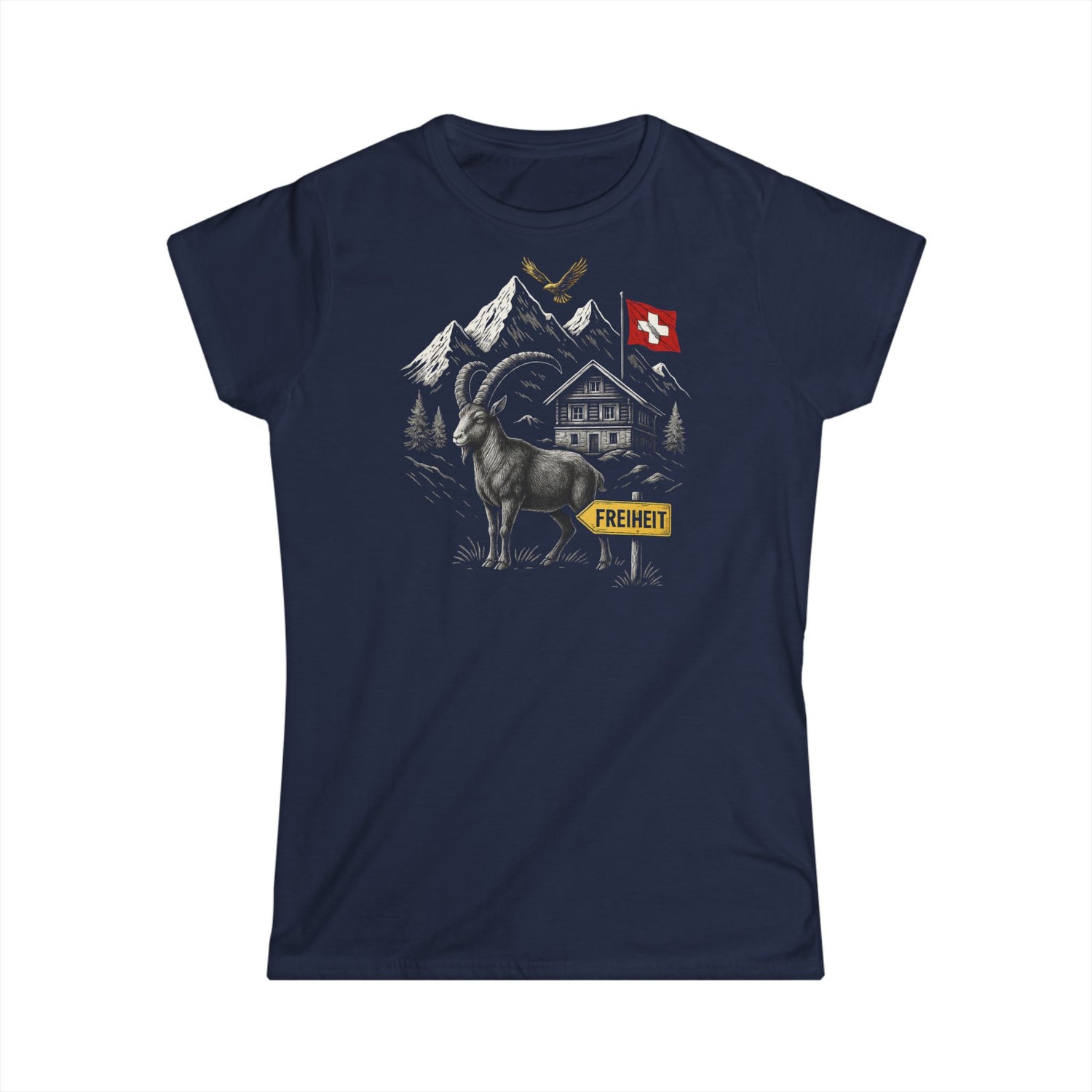 Berg T-Shirt - Schweizer Freiheit (Damen)