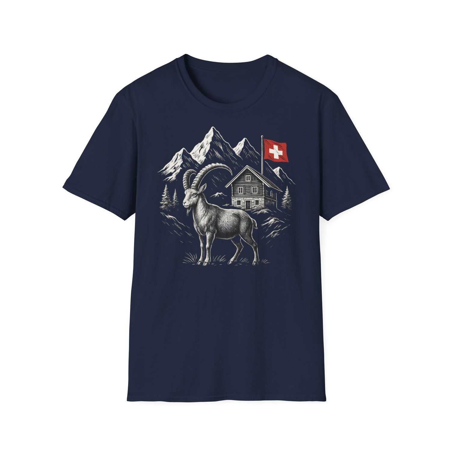 Berg T-Shirt - Steinbock Schweiz 2