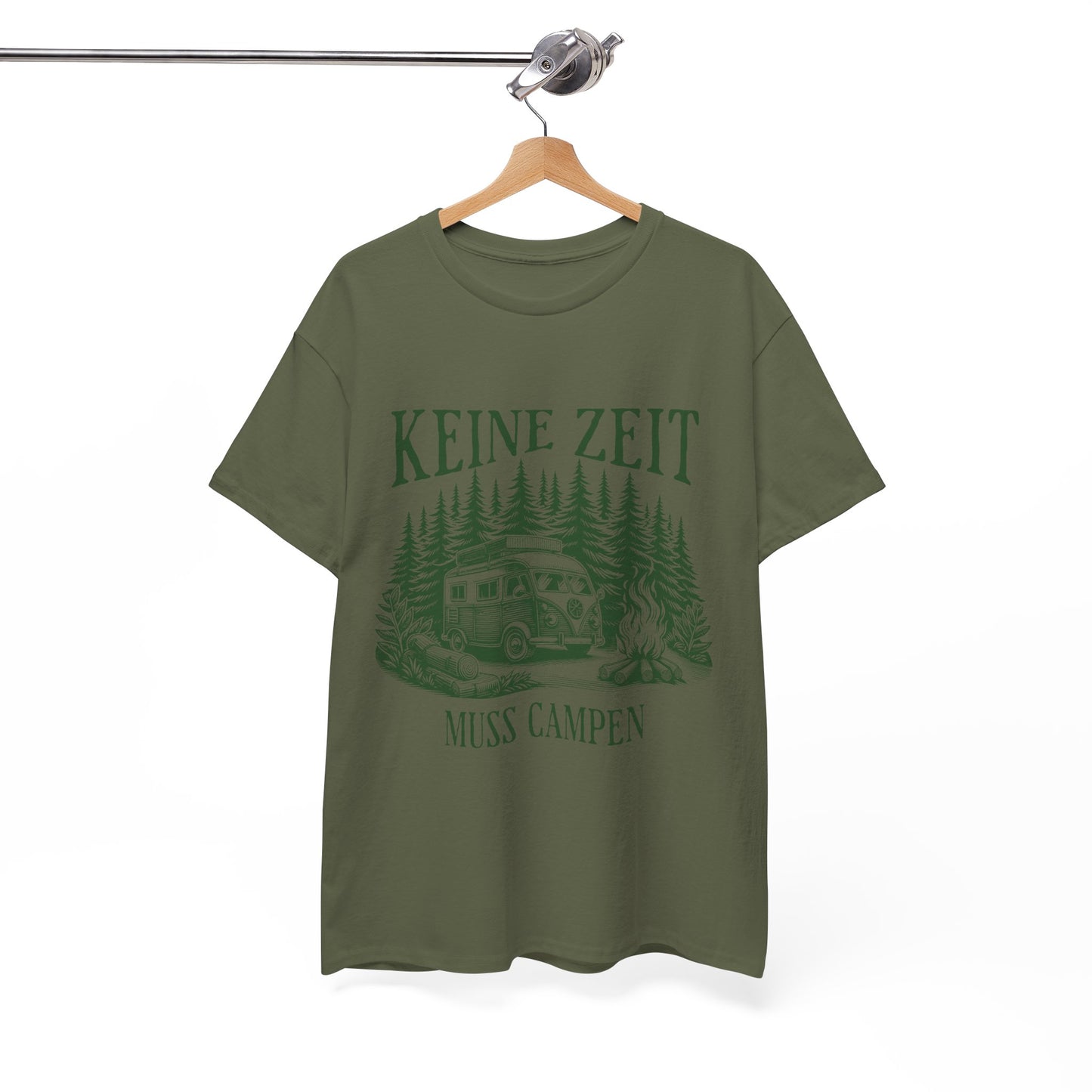 CAMPER T-SHIRT - Keine Zeit, muss Campen