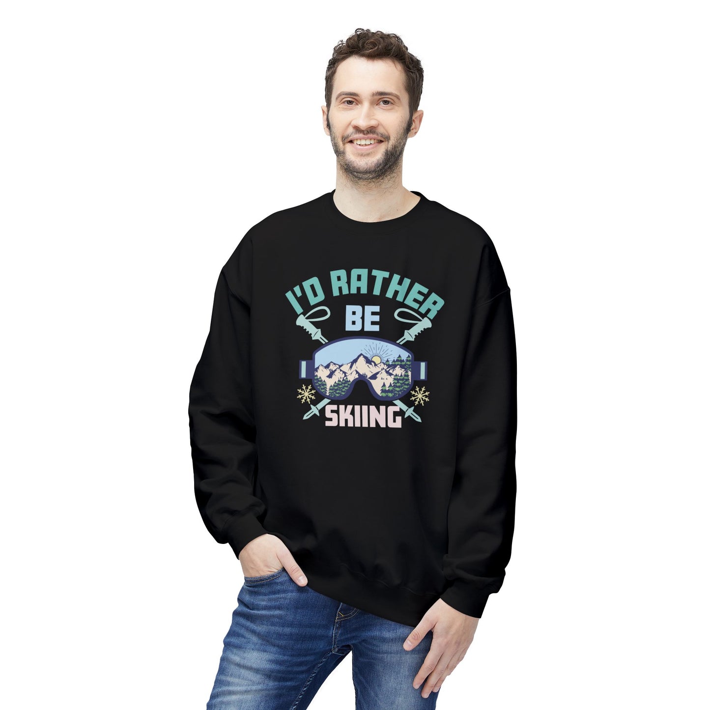 SKI SWEATSHIRT - I'd rather be Skiing