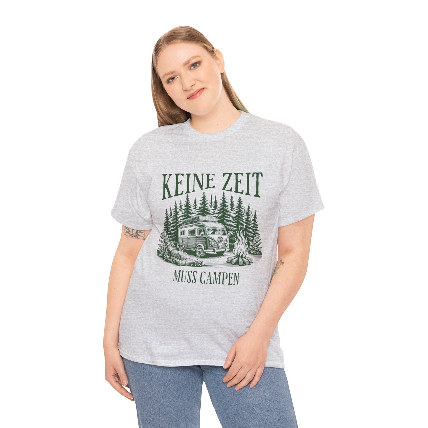 CAMPER T-SHIRT - Keine Zeit, muss Campen