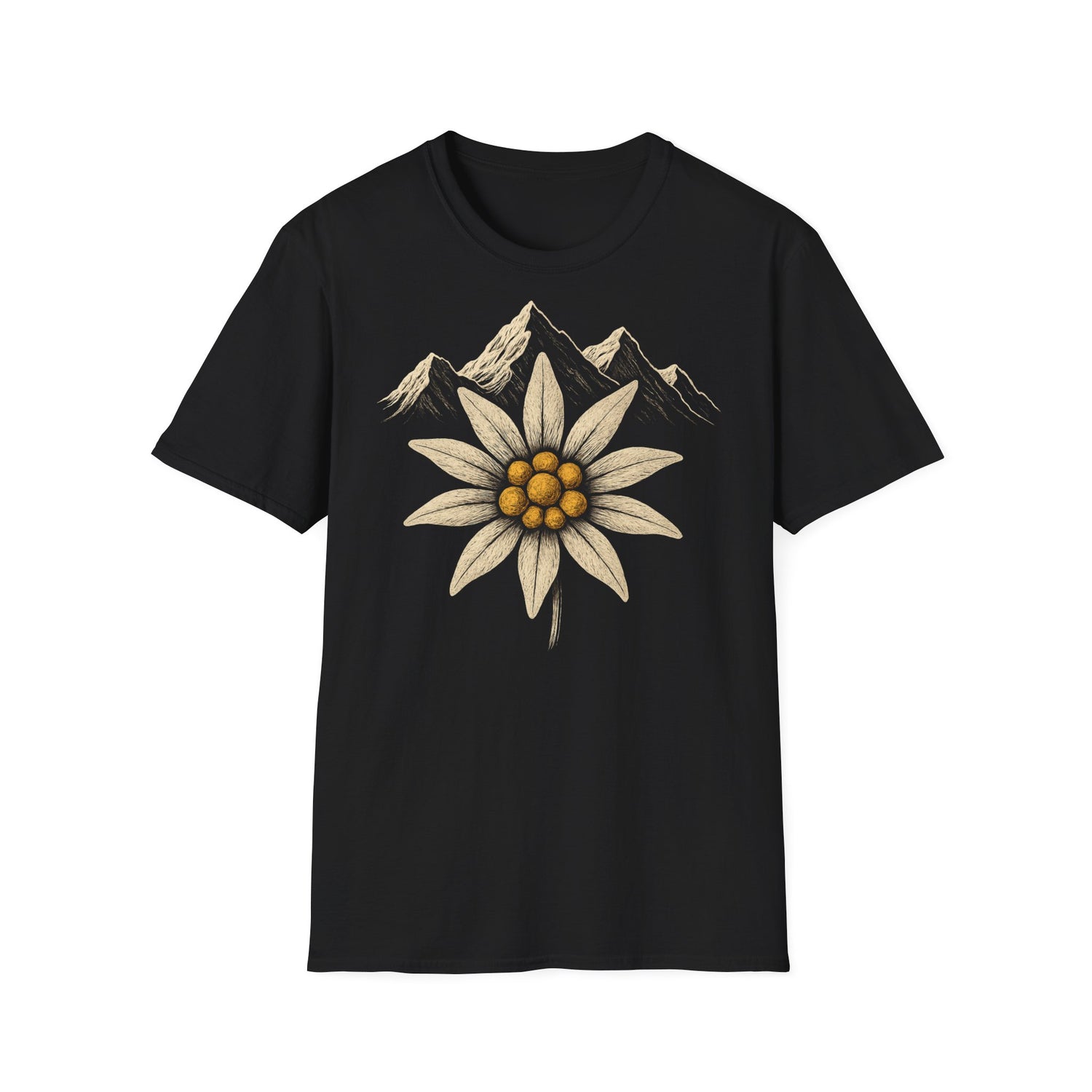Berg T-Shirt - Edelweiss Blume